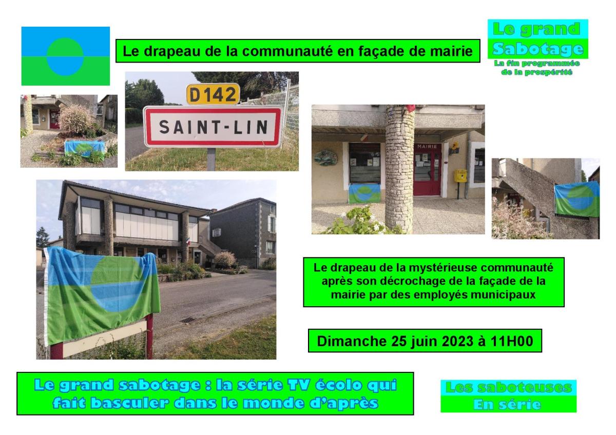 Un drapeau de la communauté a été érigé devant la mairie de&nbsp;Saint-Lin