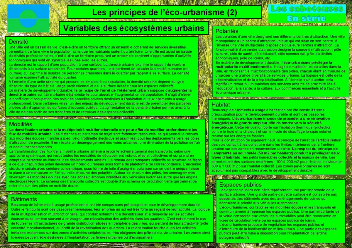Les saboteuses en série appellent à changer notre mode de&nbsp;ville
